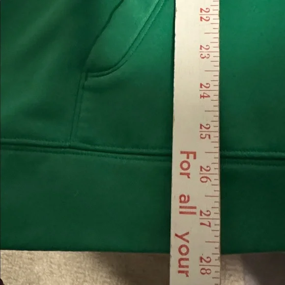 Under Armour Storm Cold Gear Women's XL Drawstring Hoodie Green Loose Activewear - Picture 10 of 11